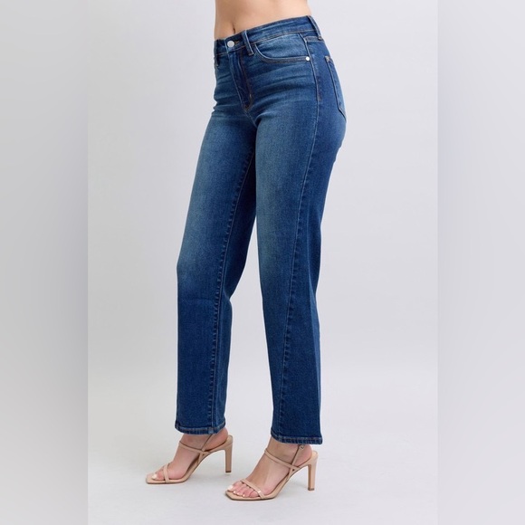 NEW Judy Blue Full Size Side Seam Detail Straight Jeans with Pockets ON SALE* - Picture 6 of 7